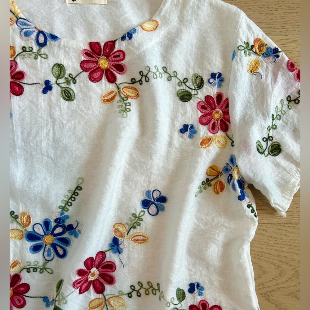 Embroidered top